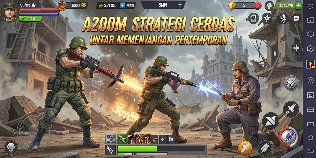 Tampilan gameplay A200M yang menarik dan penuh strategi.