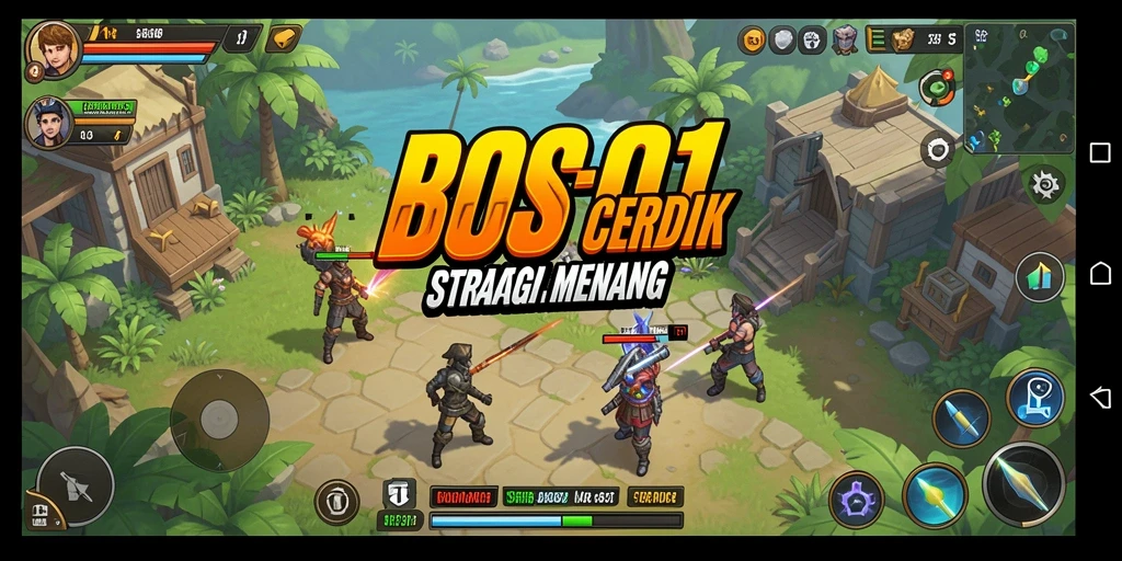 Tampilan gameplay <strong>BOS01</strong> yang penuh strategi dan aksi.