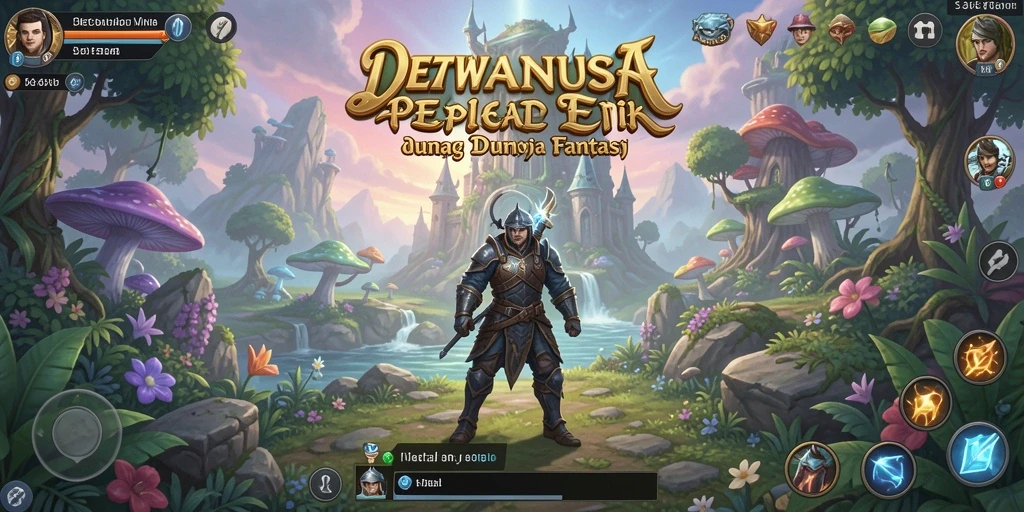 Screenshot gameplay DEWANUSA menampilkan aksi pertempuran seru dan eksplorasi dunia.