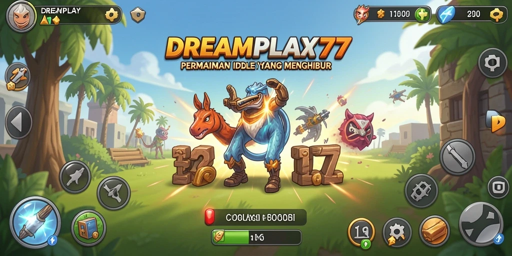 Tampilan gameplay Idle yang menarik di DREAMPLAY77.