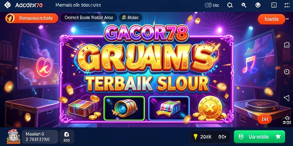 Tampilan gameplay GACOR78 menampilkan slot seru dan interaktif.