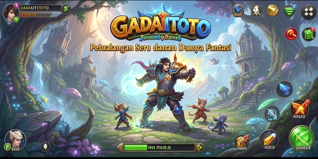 Tampilan memukau dari gameplay RPG GADAITOTO yang seru.