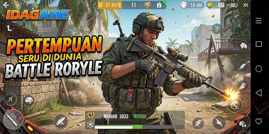 Gameplay seru dan intens dari pertarungan di IDAGAME.