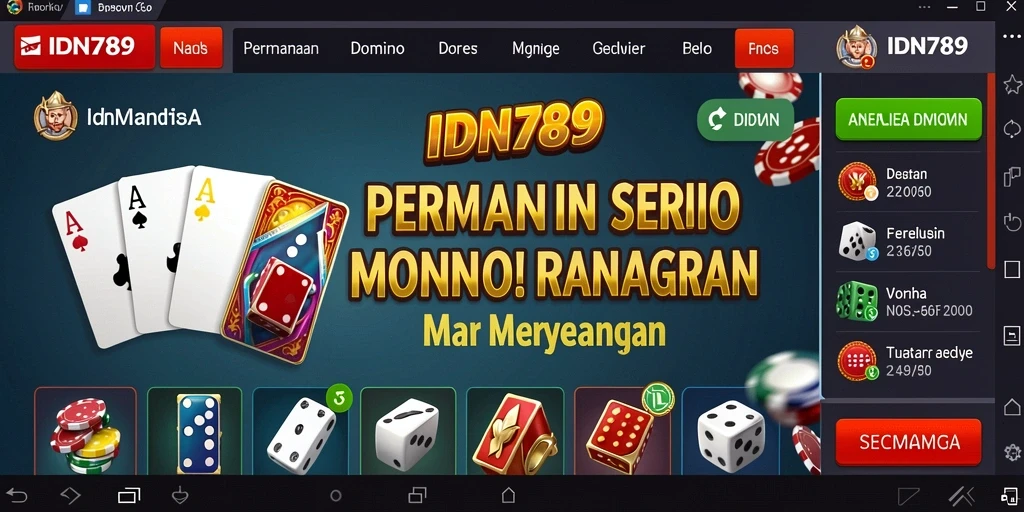 Gameplay seru IDN789 di dunia Domino.