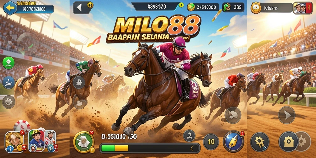 Gameplay balapan seru di MILO88 dengan grafis menakjubkan.