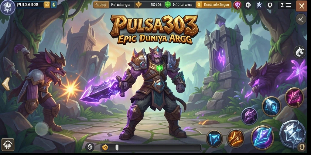 Tampilan menarik dari gameplay PULSA303 dalam pertempuran ARPG.