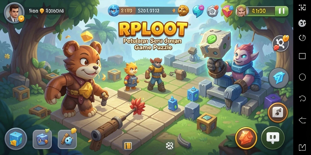 Tampilan gameplay seru RPLOOT yang menantang dan menarik.