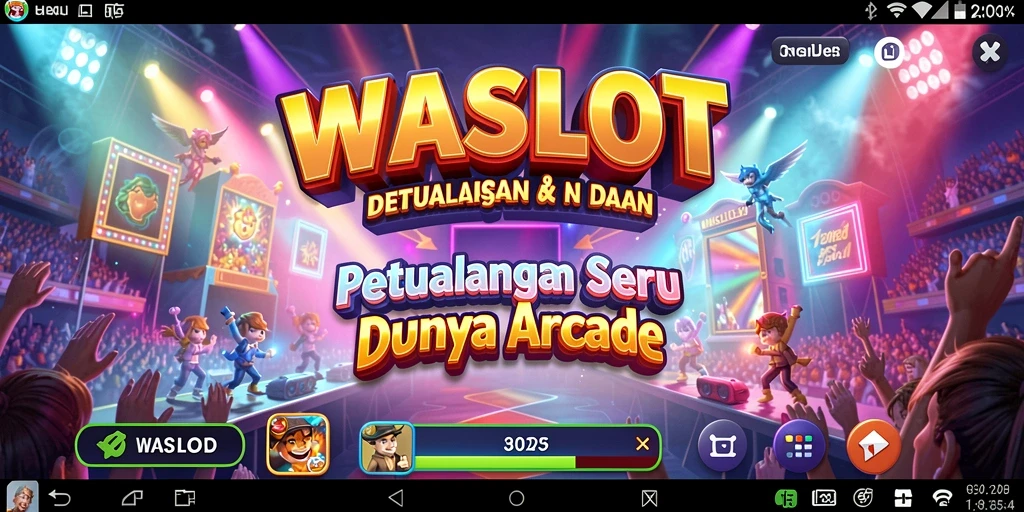 Screenshot gameplay WASLOT menampilkan aksi seru di dunia arcade.