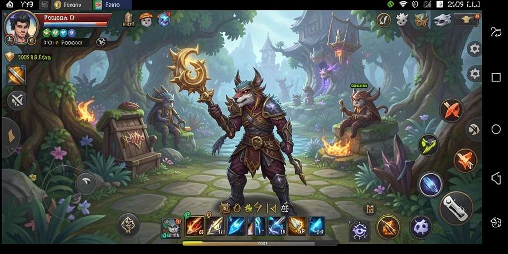 Tampilan gameplay RPG yang seru dan penuh warna di Y89.